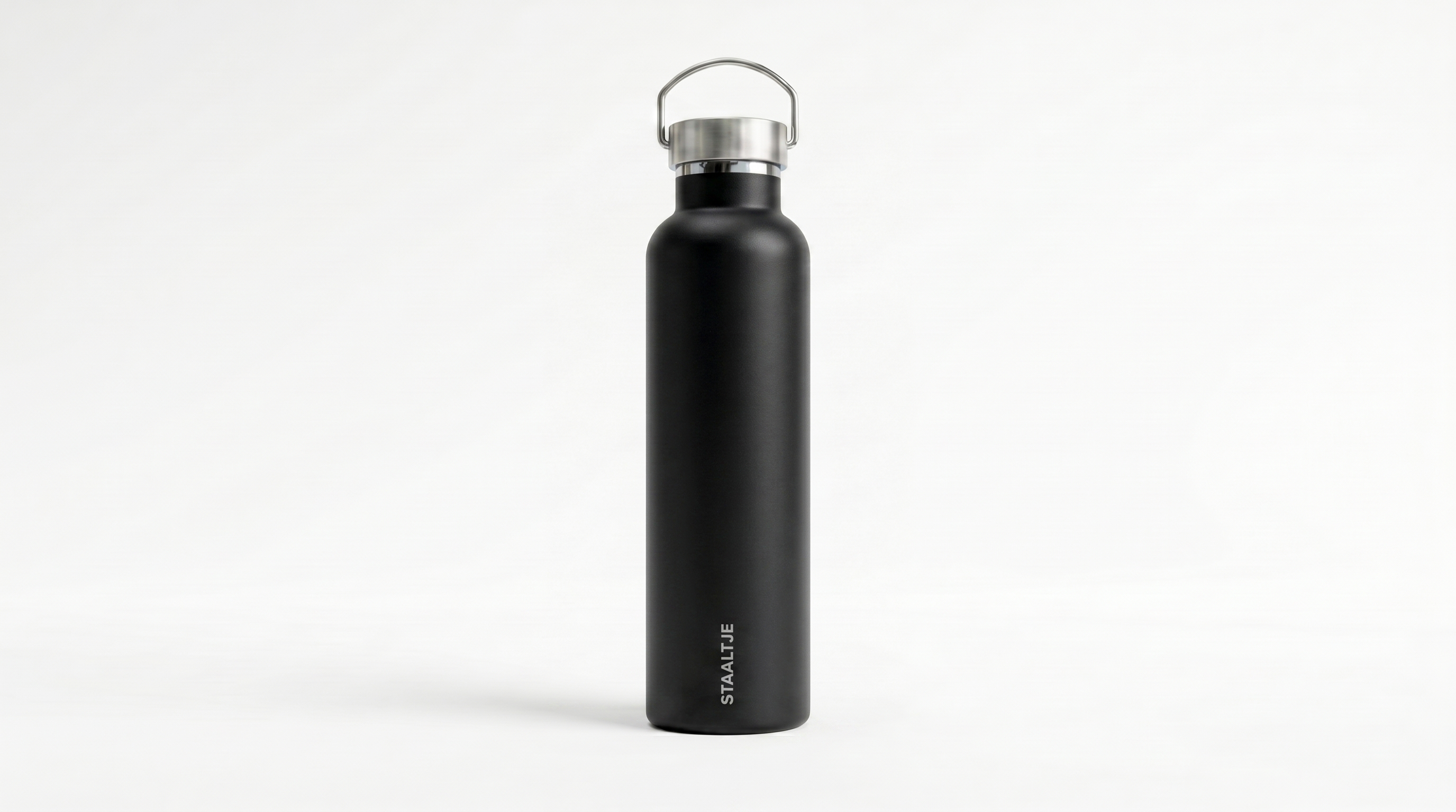 Premium RVS Thermosfles 1000ML Zwart