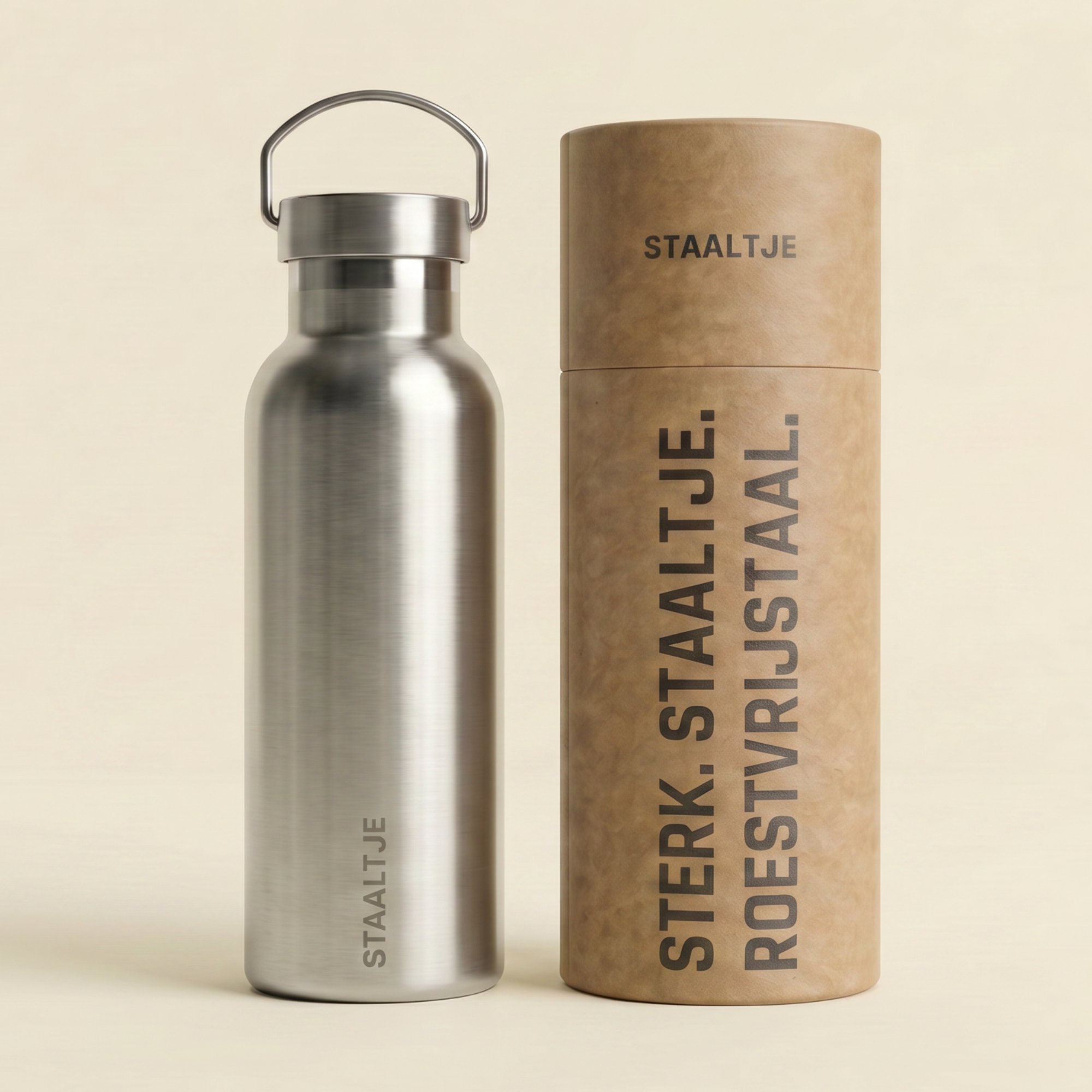 Premium RVS Drinkfles 500ML RVS