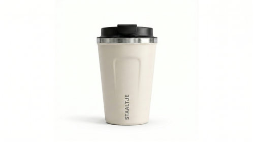 Premium RVS Thermosbeker 380ML Crème