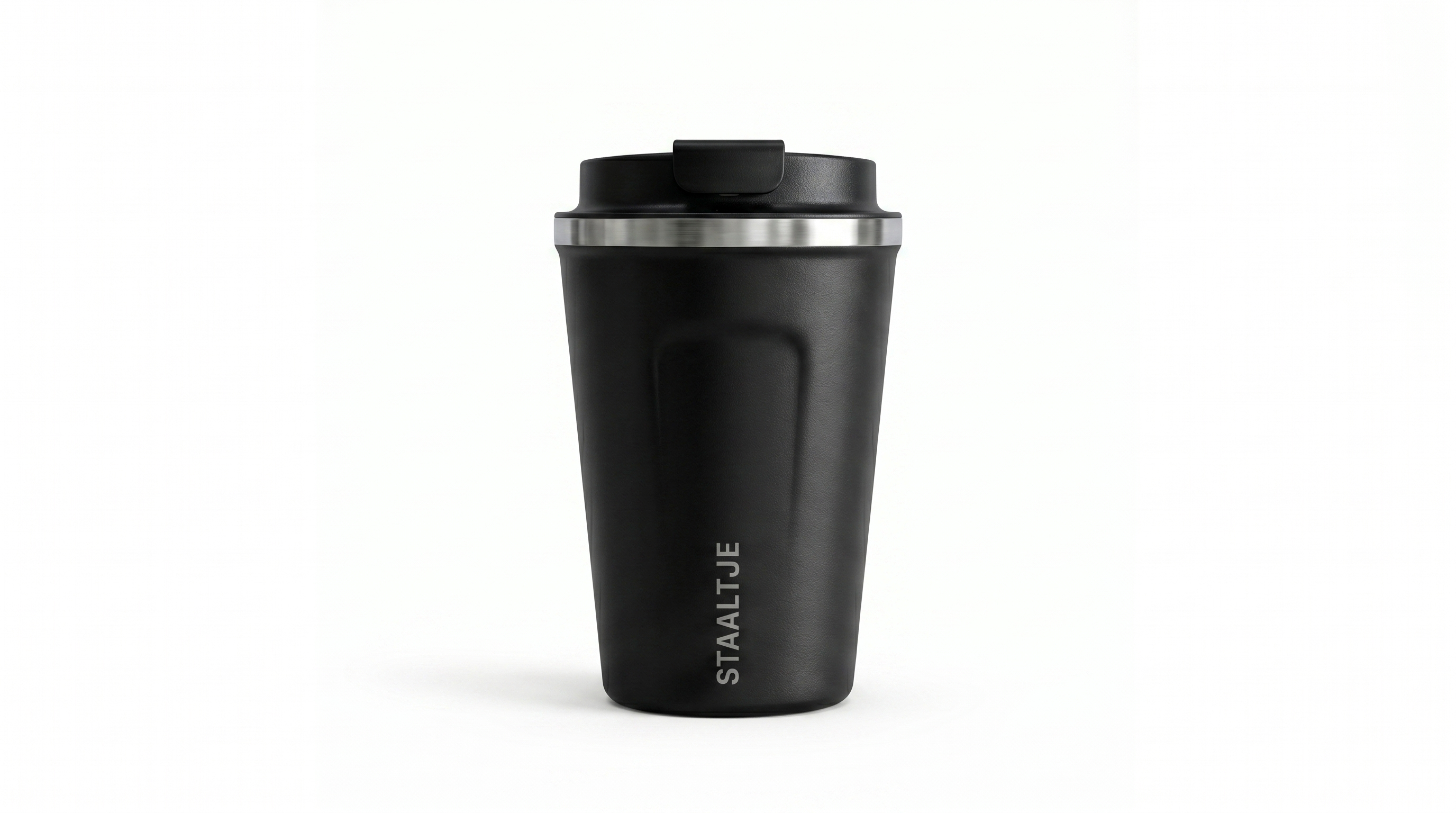 Premium RVS Thermosbeker 380ML Zwart